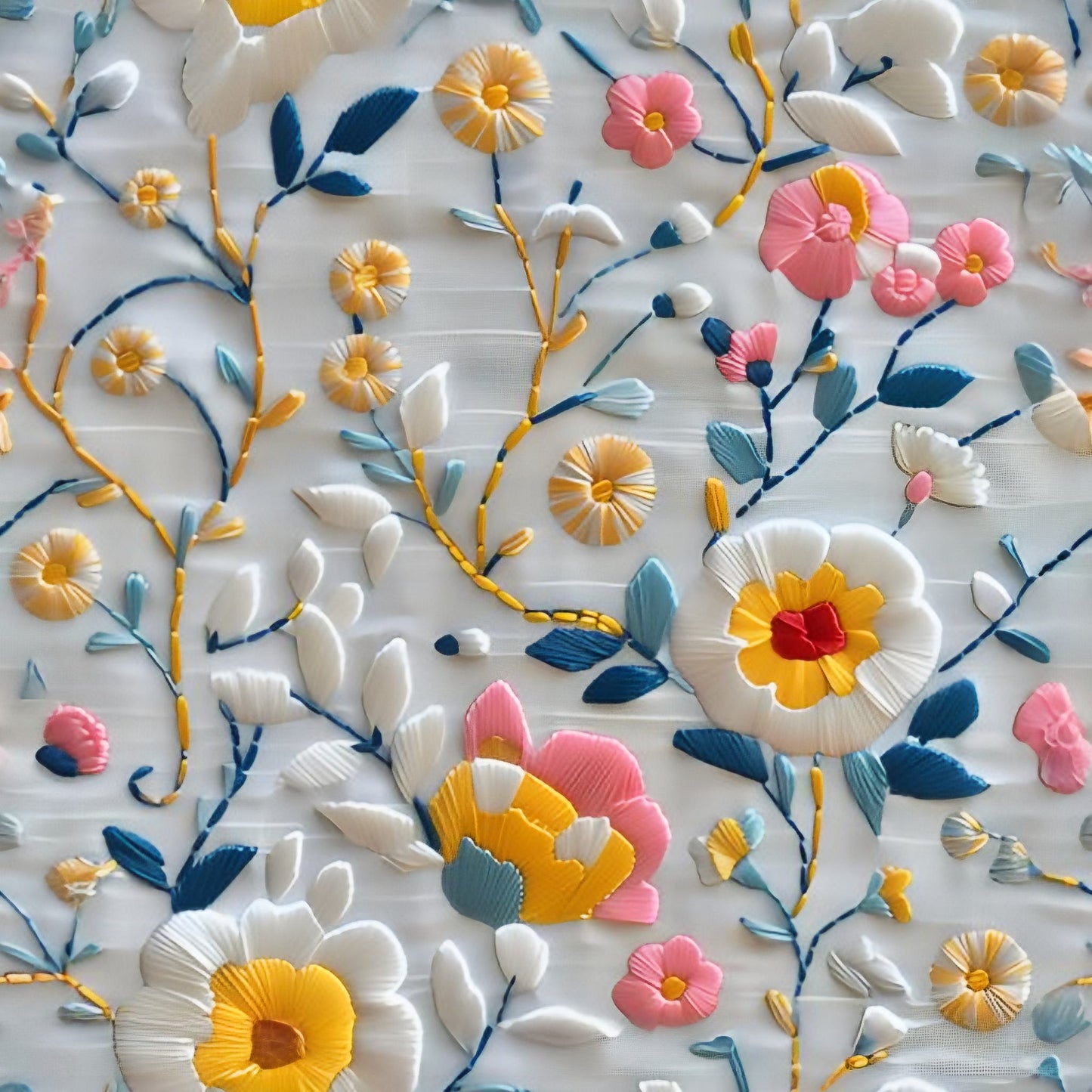 Delicate Floral Embroidery