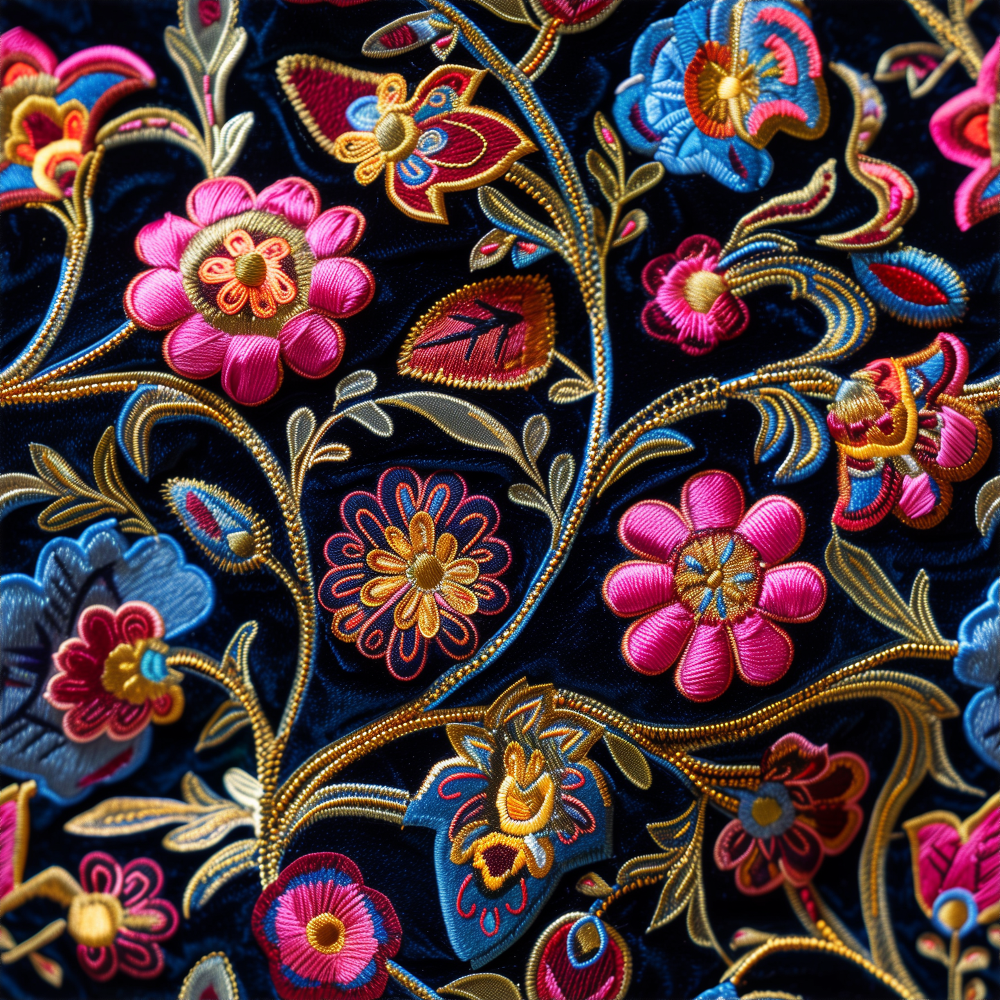 Ottoman Inspired Multicolour Embroidery