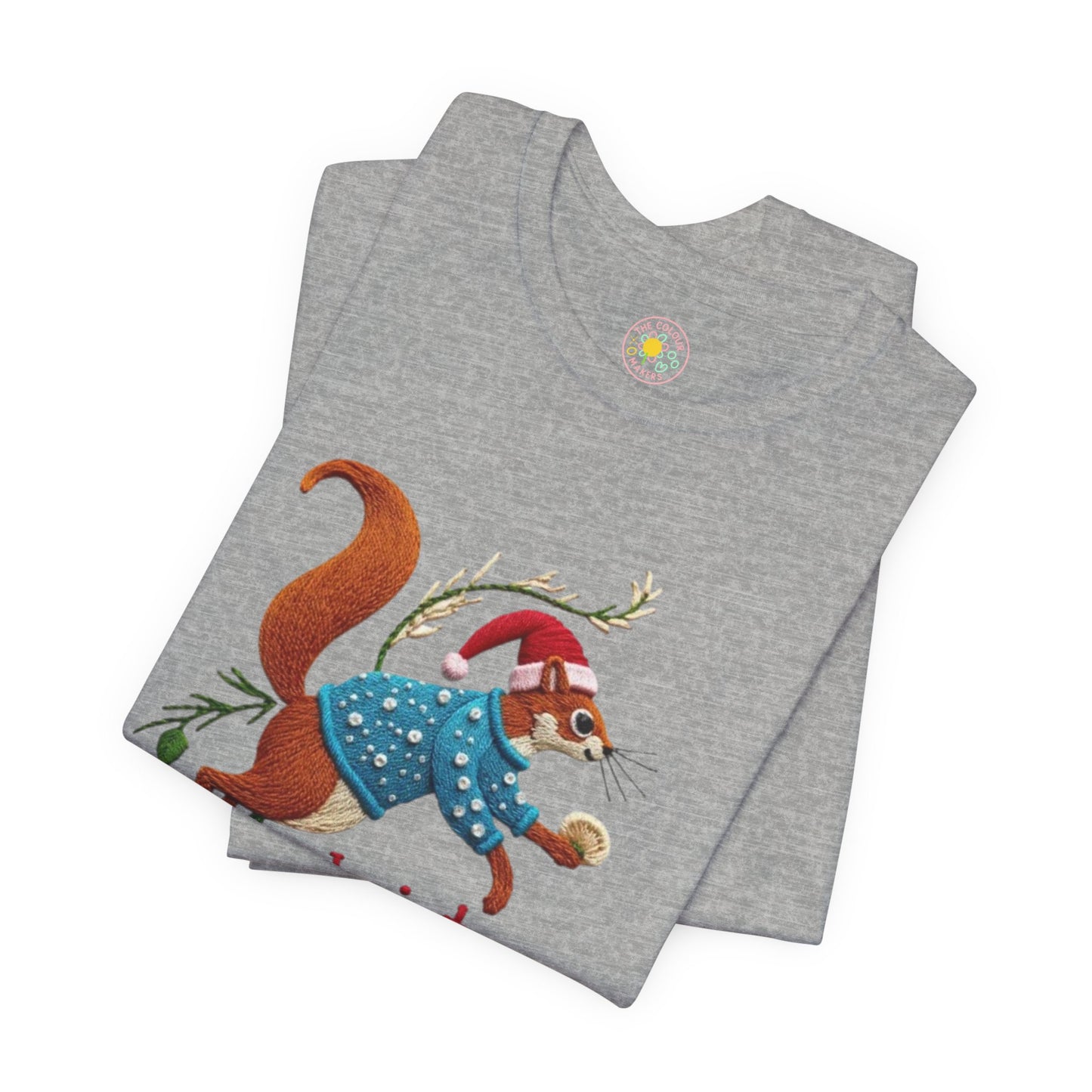 Christmas Nutter Mens and Boys Tee- Festive Squirrel Holiday T‑Shirt