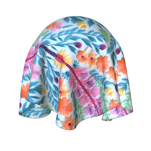 Richly Coloured Middle Eastern Inspired Floral Embroidery