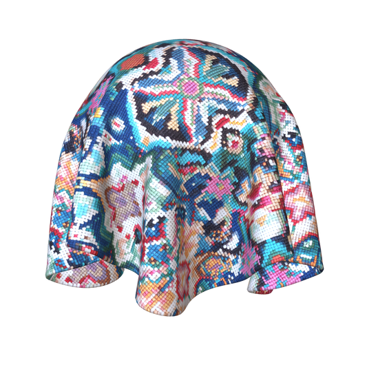 Multicolour Middle Eastern Inspired Embroidery