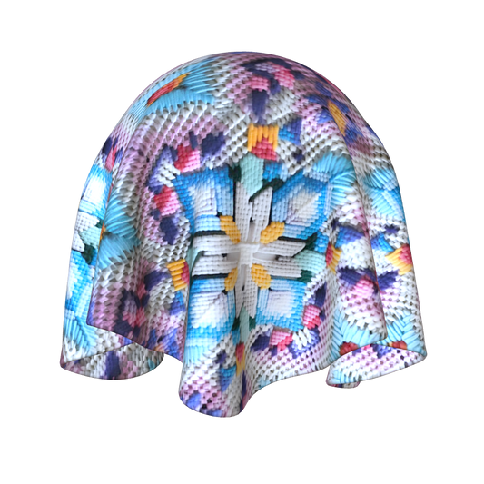 Middle Eastern Inspired Pastel Tatreez Embroidery