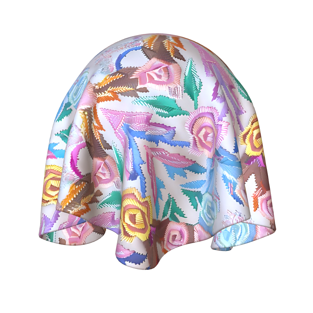 Pastel Roses Embroidery